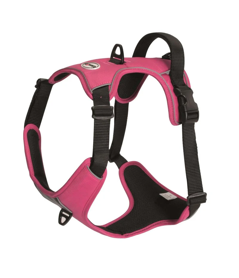 Camon Pettorina in Neoprene con 5 Regolazioni Reflex Fucsia XL Cane