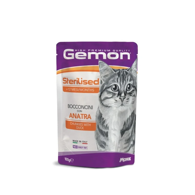 Gemon Sterilised Bocconcini Anatra 100g