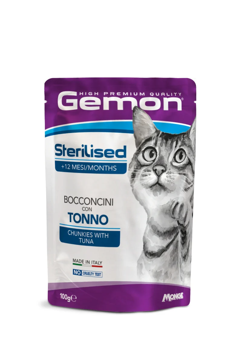 Gemon Sterilised Bocconcini Tonno e Orata 100g