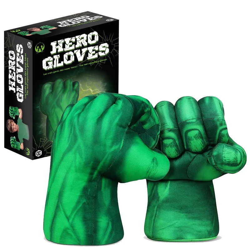 Guanti da Boxe giganti di Hulk | Supereroi | Giocattoli per Bambini | Pugno di Schiuma con Cinghie | Cosplay | Giochi | Halloween | Travestimento | Costume | OriginalCup®