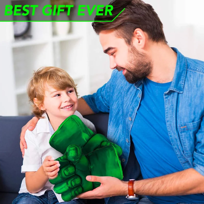 Guanti da Boxe giganti di Hulk | Supereroi | Giocattoli per Bambini | Pugno di Schiuma con Cinghie | Cosplay | Giochi | Halloween | Travestimento | Costume | OriginalCup®