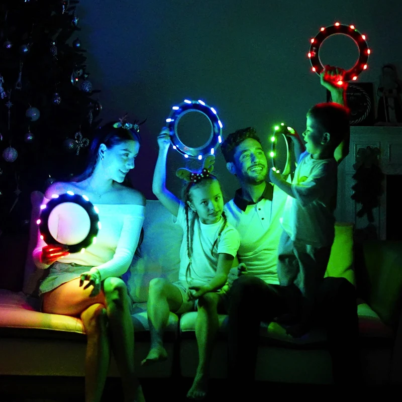TOSY Flying Ring - 16 milioni di colori RGB o 12 LED, luminoso, modalità smarrimento, accensione automatica, impermeabile, frisbee leggero, regalo di compleanno e di Natale per ragazzo/ragazza/bambino