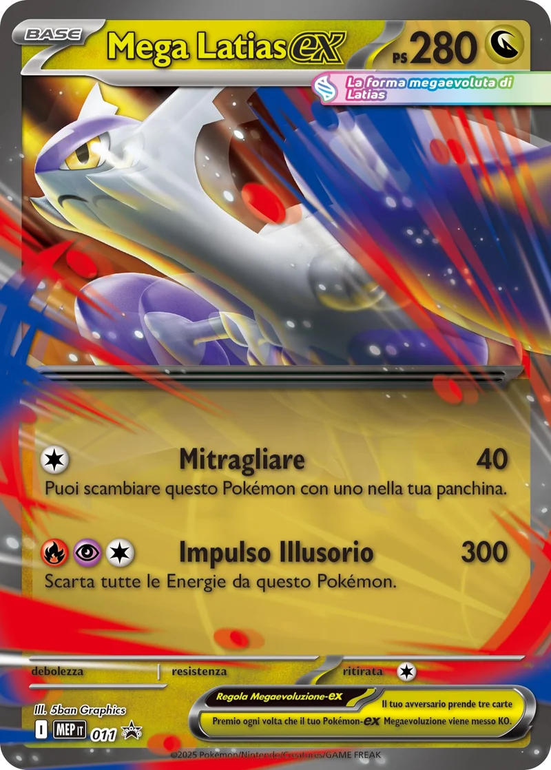 Pokémon: collezione Mega Latias-ex del GCC Pokémon (una carta promozionale olografica, una carta lenticolare gigante e quattro buste di espansione)
