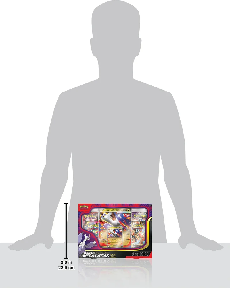 Pokémon: collezione Mega Latias-ex del GCC Pokémon (una carta promozionale olografica, una carta lenticolare gigante e quattro buste di espansione)