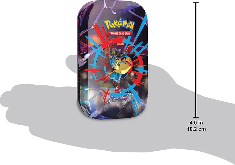 Pokémon: miniscatola da collezione Megaeroi (Mega Lucario) del GCC Pokémon (un foglio di adesivi, una carta con l’illustrazione della miniscatola e due buste di espansione)