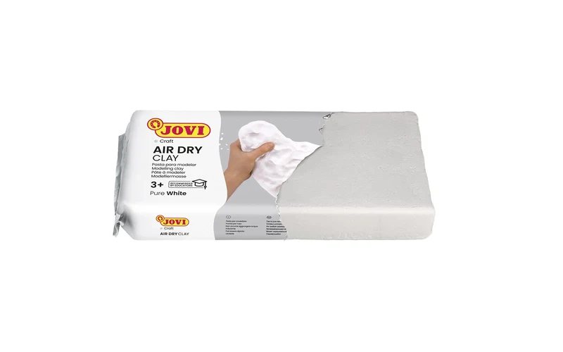 Jovi Air Dry - Pasta da Modellare, Essiccazione all'Aria Senza Forno, Bianco Puro, Facile da Pulire, 250 Grammi (83)