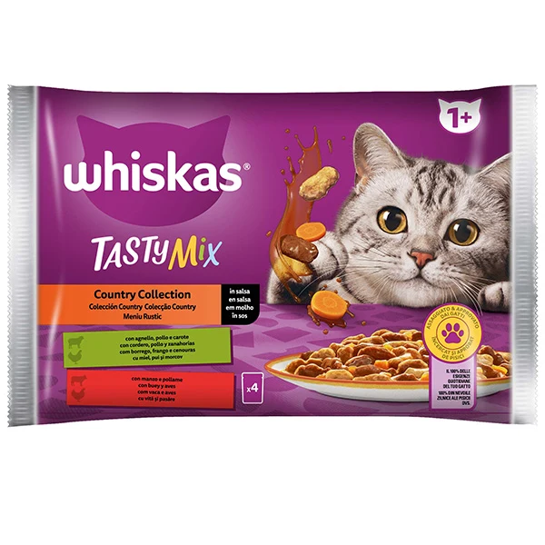Whiskas Tasty Mix Country Collection in Salsa 4x85g