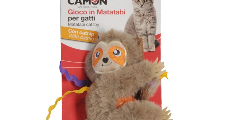 Camon Gioco Koala in Poliestere e Matatabi con Catnip Gatto 15cm