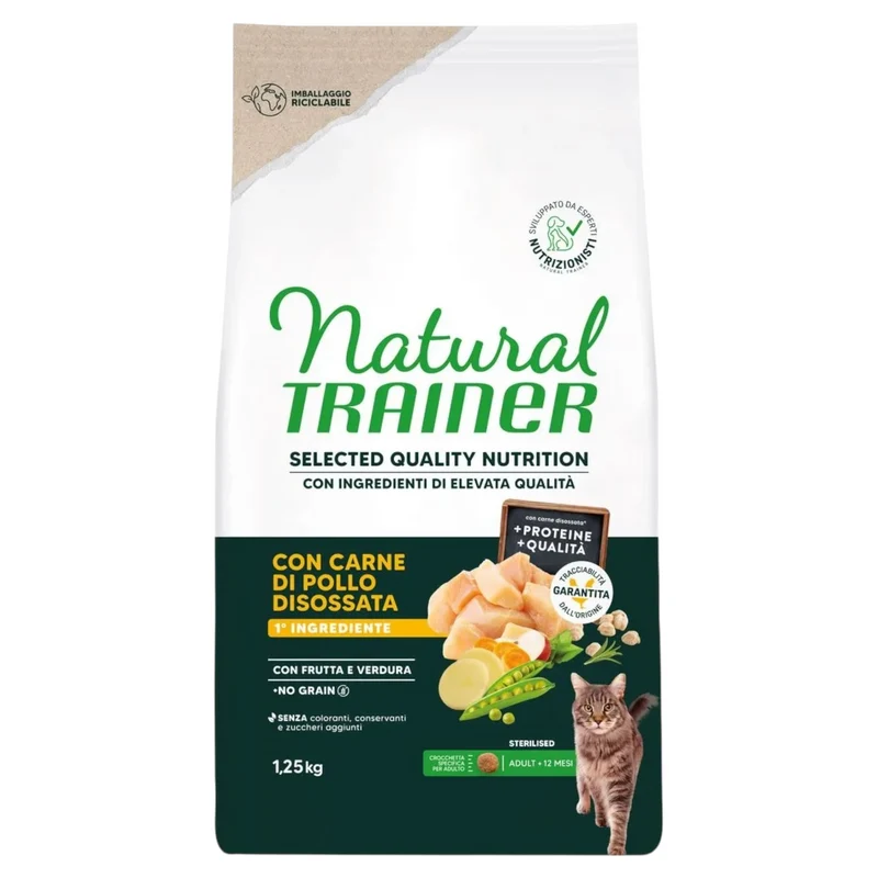 TRAINER Cat Select Sterilised GF Pollo Disossato 1,25Kg