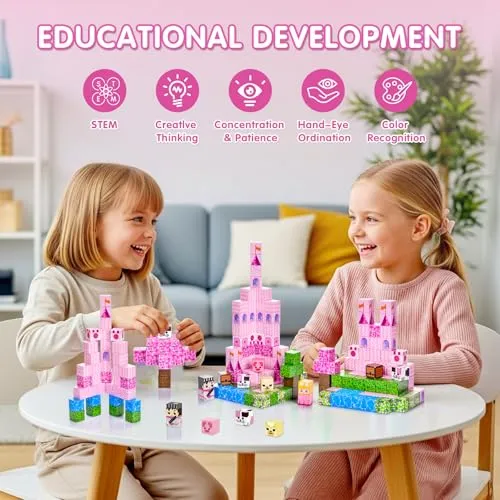 ECHOBUY Costruzioni Magnetiche, 100 Pezzi Giochi Cubi Magnetici, Blocchi Magnetic per Bambini Magnetic Building Blocks dai 3+ Giocattoli Montessori STEM Regali per Ragazzi e Ragazze