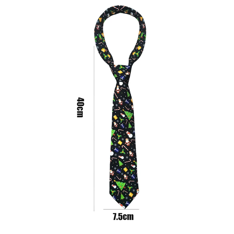 NEONSKY Cravatta di Natale Uomo Design Originale da Annodare, Motivi Natalizi Babbo Natale Albero Regali, Cravatta Classica Elegante per Festa Natale, Regalo Uomo Donna Accessorio Natalizio