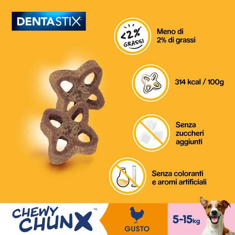 Pedigree Dentastix Chewy Chunx Pollo Mini 68g