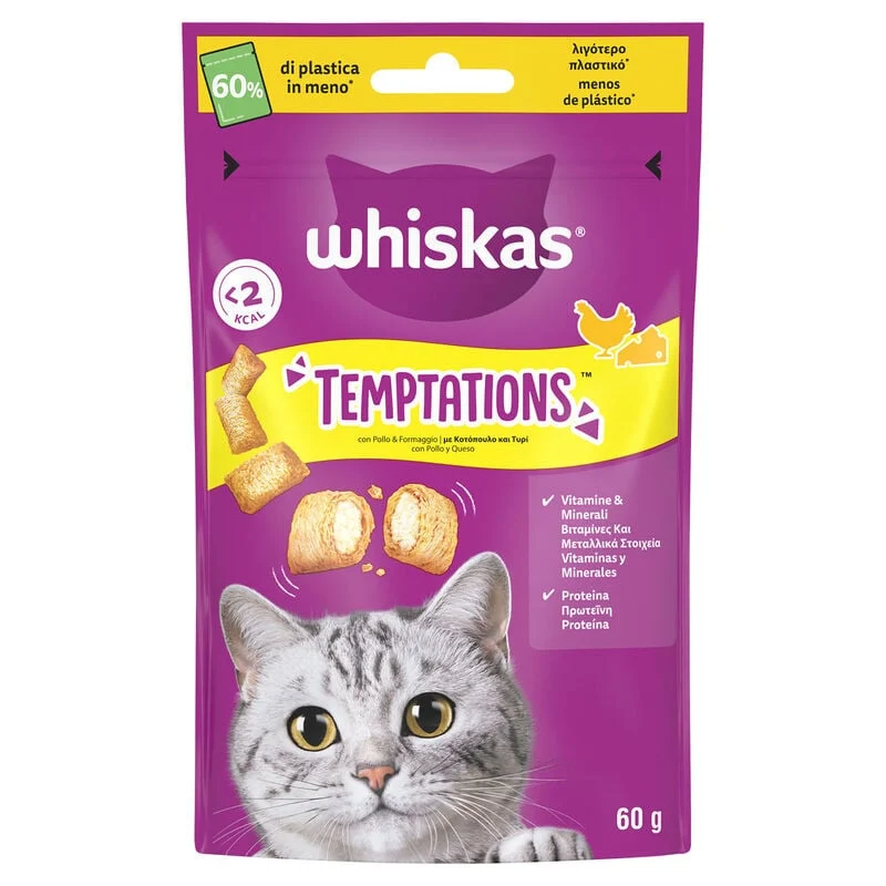 Whiskas Temptations Pollo 60g