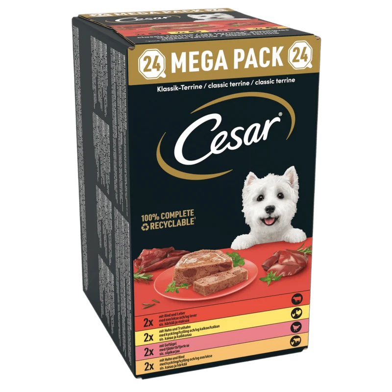 CESAR Classic Terrine Variety Pack Cane 24x150g