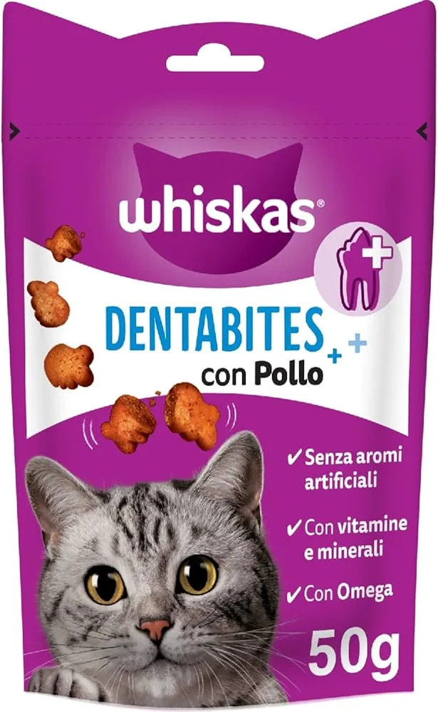Whiskas Dentabites Con Pollo Per Gatti 40 G