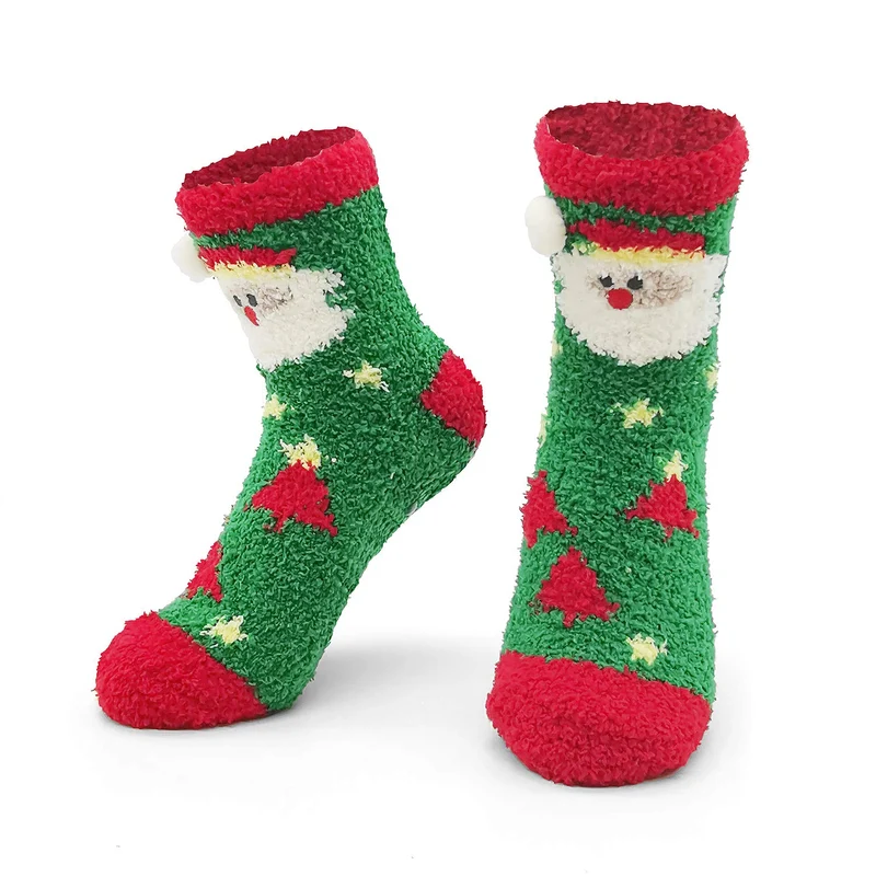 iZoeL Calzini Natalizi Calzini Donna Invernali 5 Paia Calza Natale/Termici/Divertenti/Fantasia - Regalo Natale per Adulti Donne Ragazzo Ragazza