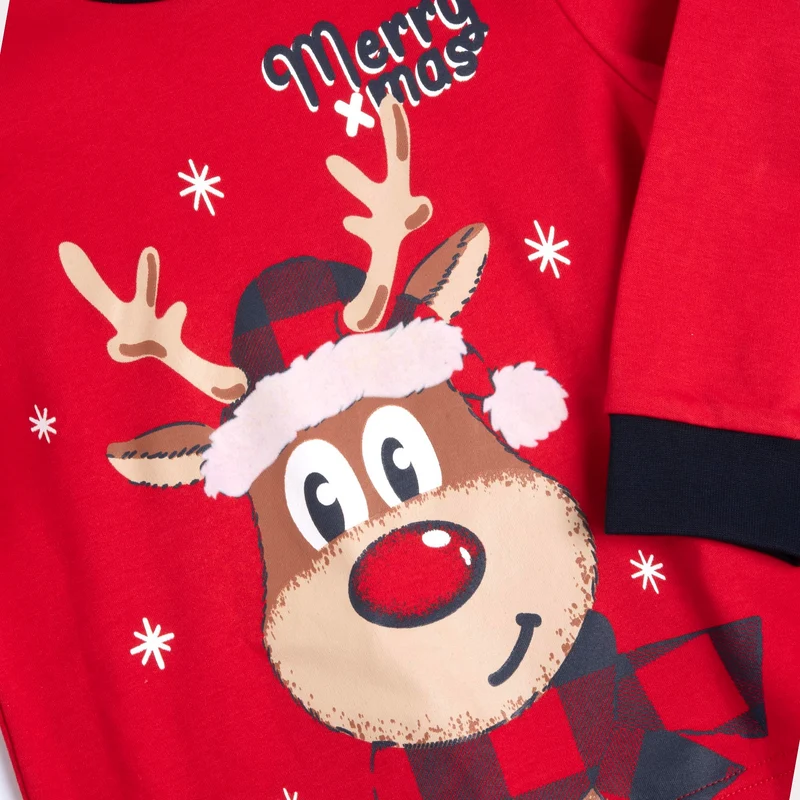 Chicco Pigiami in Cotone - Natale Bambino e Ragazzo/Bambina e Ragazza, Rosso (2), 4 Anni, Designed in Italy