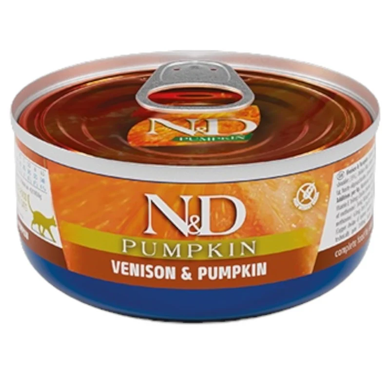FARMINA N&D Gatto Pumpkin Adult - Cervo e Zucca 24x70gr