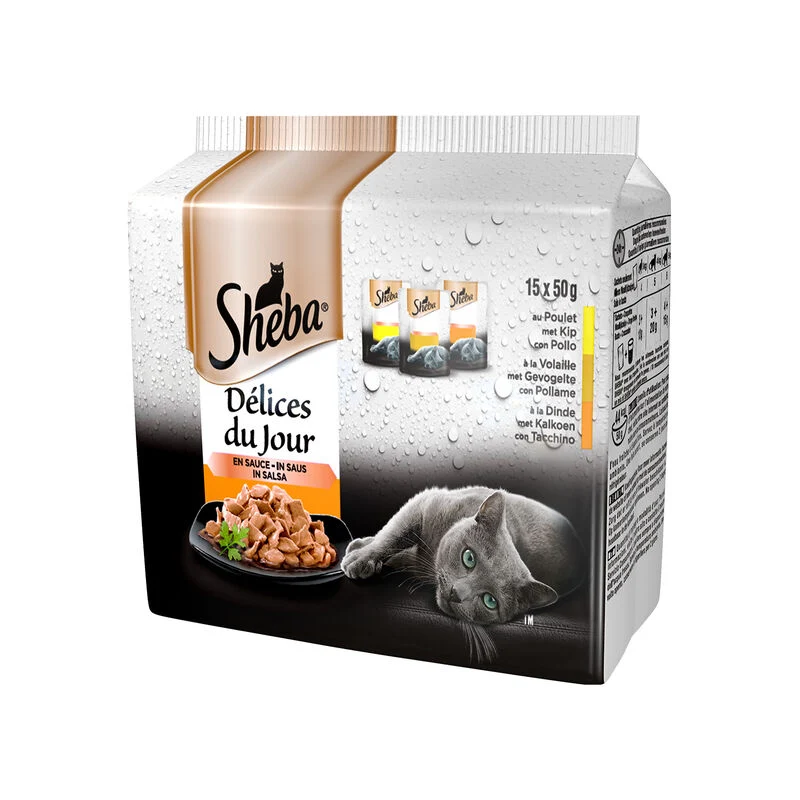 Sheba Delice Du Jour Selezione Delicata 15x50g
