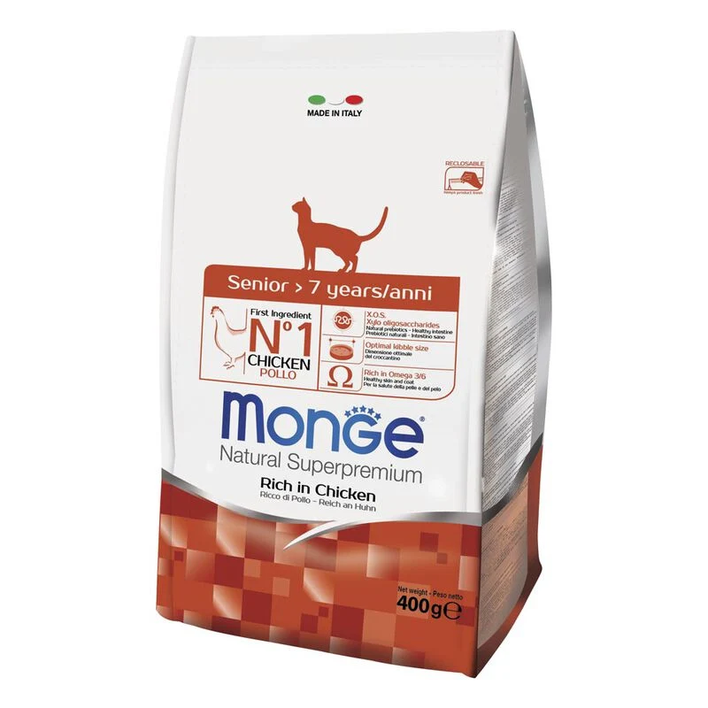Monge Gatto Senior >7 Anni Ricco In Pollo 400g
