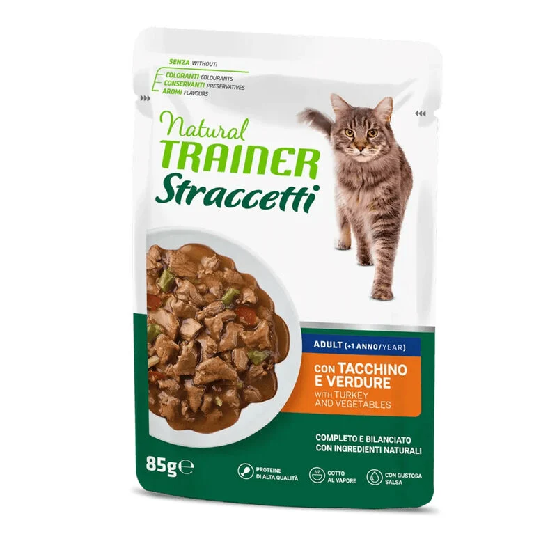 Natural Trainer Straccetti Adult Tacchino Gatto 70g