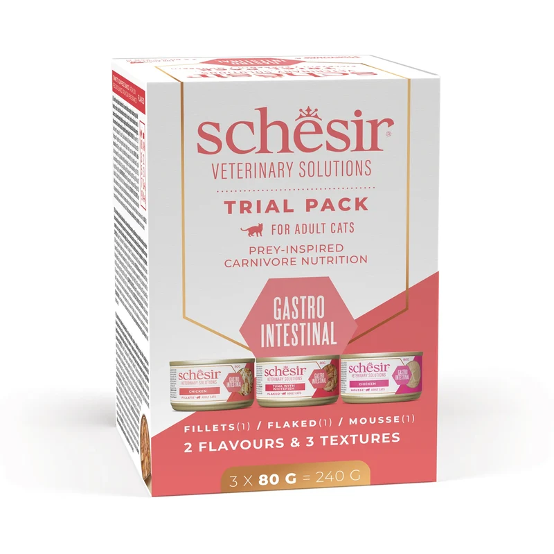 Schesir Gatto Veterinary Wc Variety Pack 3x80g