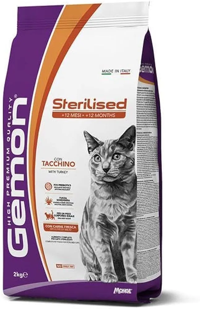 Gemon Sterilised Con Tacchino Gatto 2 Kg