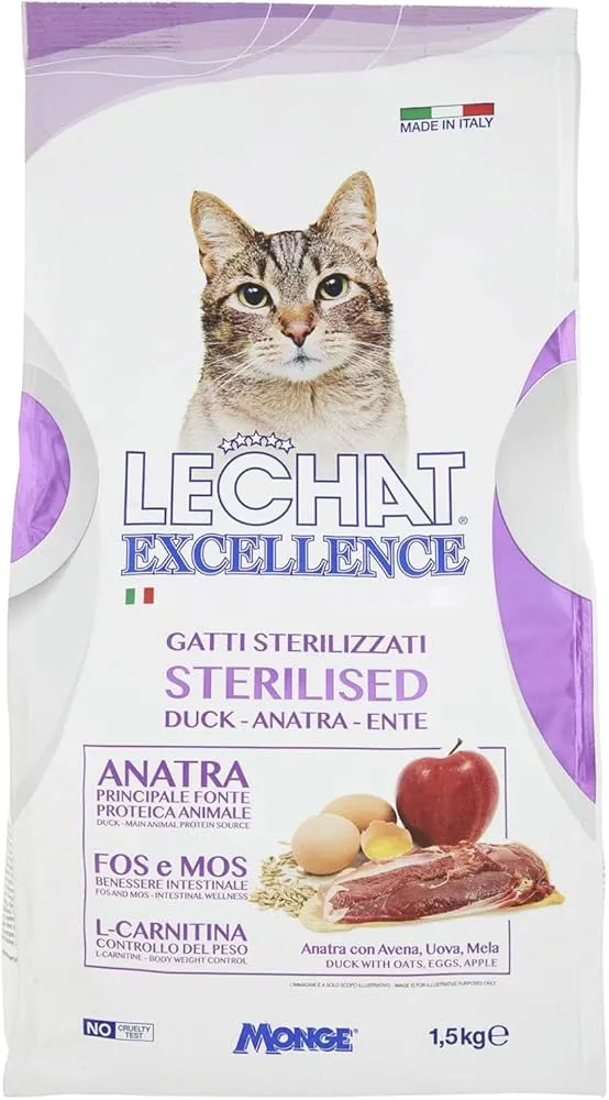 Lechat Excellence Sterilised Anatra 1 5kg
