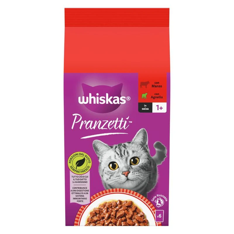 Whiskas Pranzetti Superfoods Delicato 6x50g