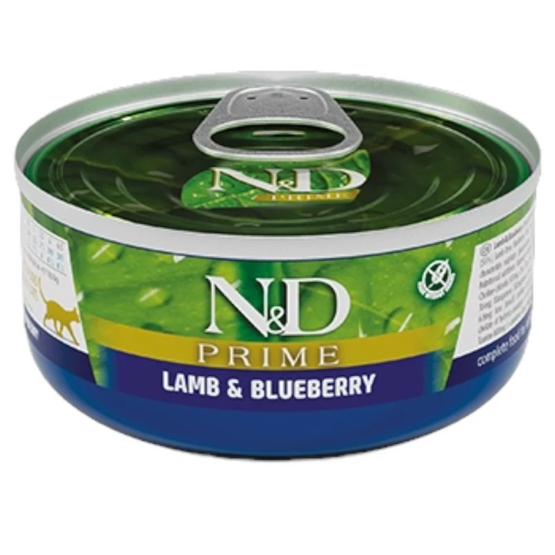 FARMINA N&D Gatto Prime Adult - Agnello e Mirtillo 24x70gr