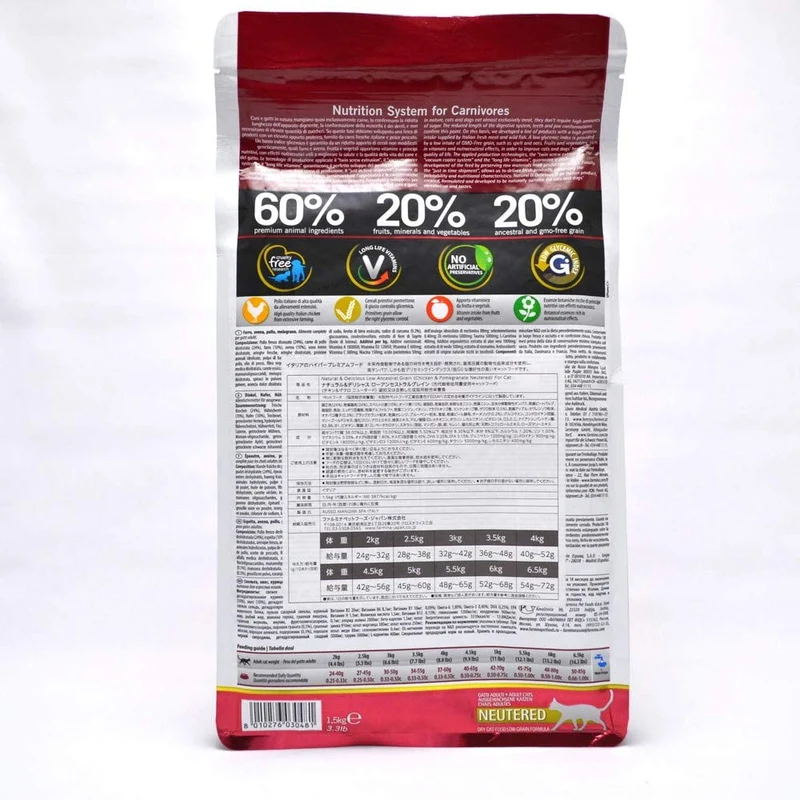 Farmina Nd Ancestral Grain Feline Chicken Pomegranate Neutered Gatto 1,5 Kg