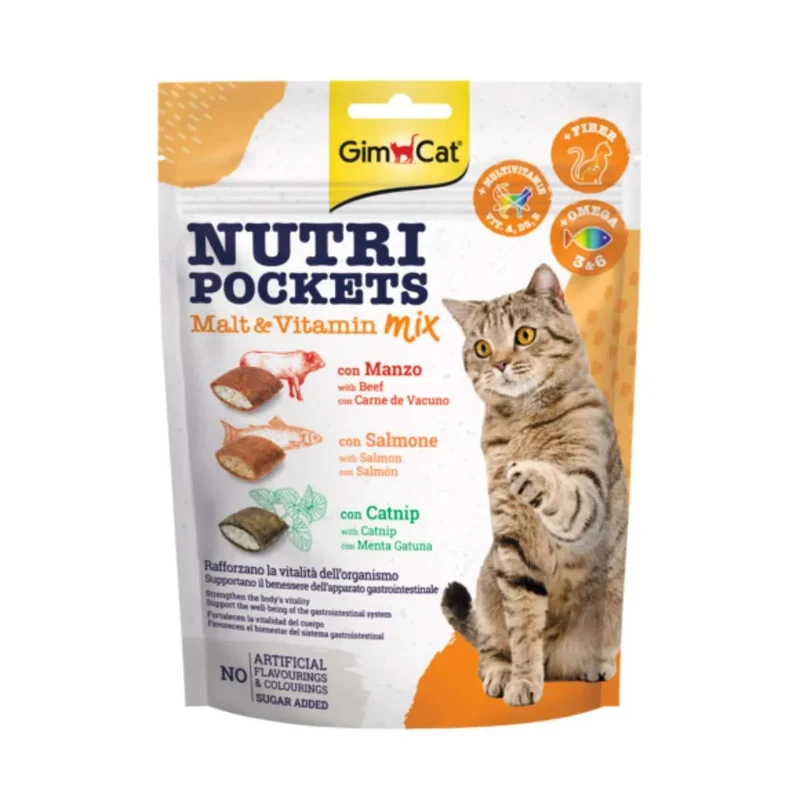 Gimcat Nutri Pockets Malt&vitamine 150gr