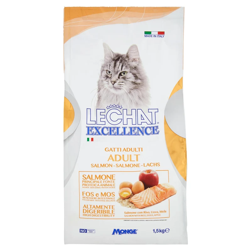 Lechat Excellence Gatti Adulti Salmone 1,5 Kg