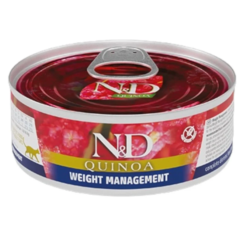 FARMINA N&D Gatto Quinoa Weight Management - Agnello 24x80gr