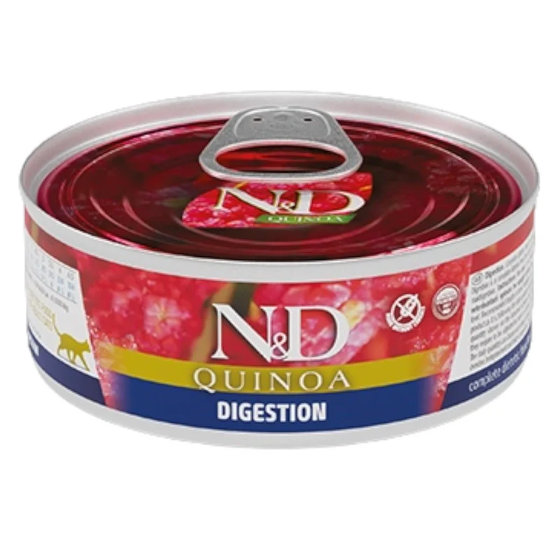 FARMINA N&D Gatto Quinoa Digestion - Agnello 24x80gr