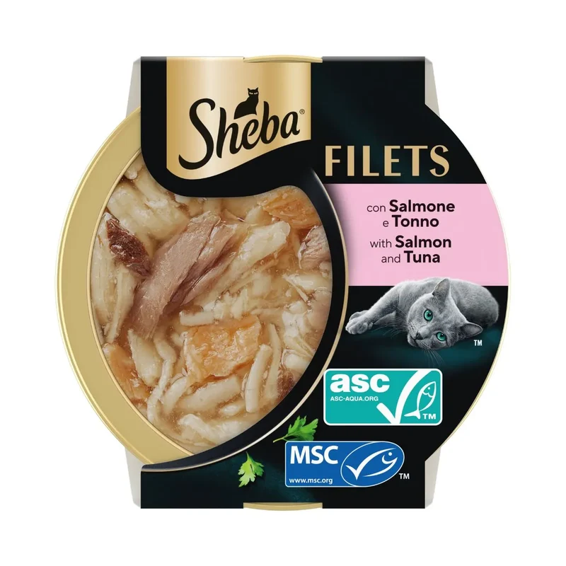 Sheba Filets Pesce Salmone E Tonno Gatto 60 G
