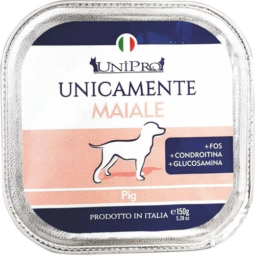 Unipro Unicamente Maiale Cane 150 G