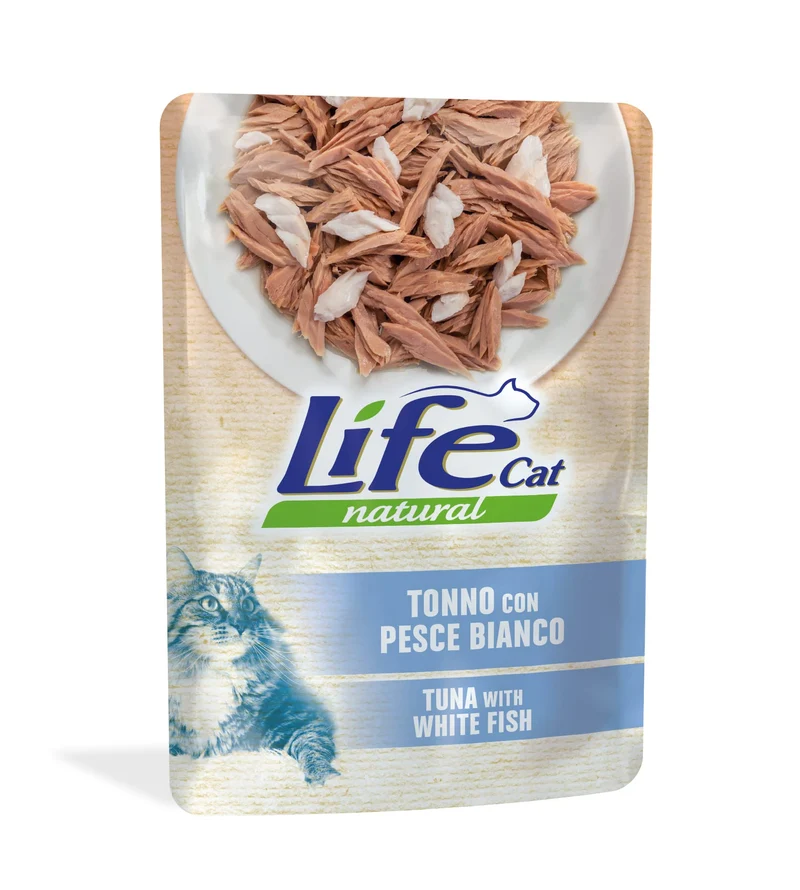 Life Cat Natural Tonno Con Pesce Bianco 70 G