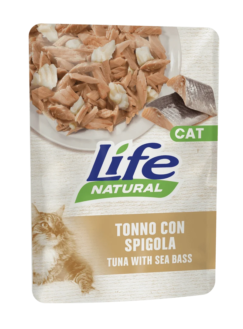 Life Cat Natural Tonno Con Spigola 70 G