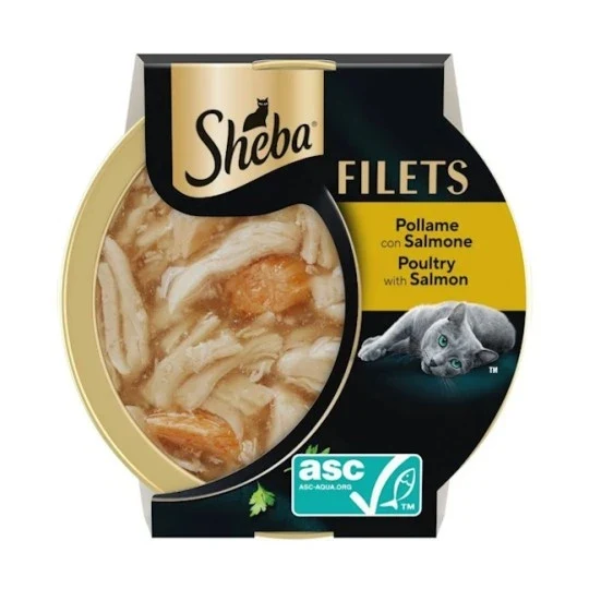 Sheba Filets Pollame Con Salmone Gatto 60 G