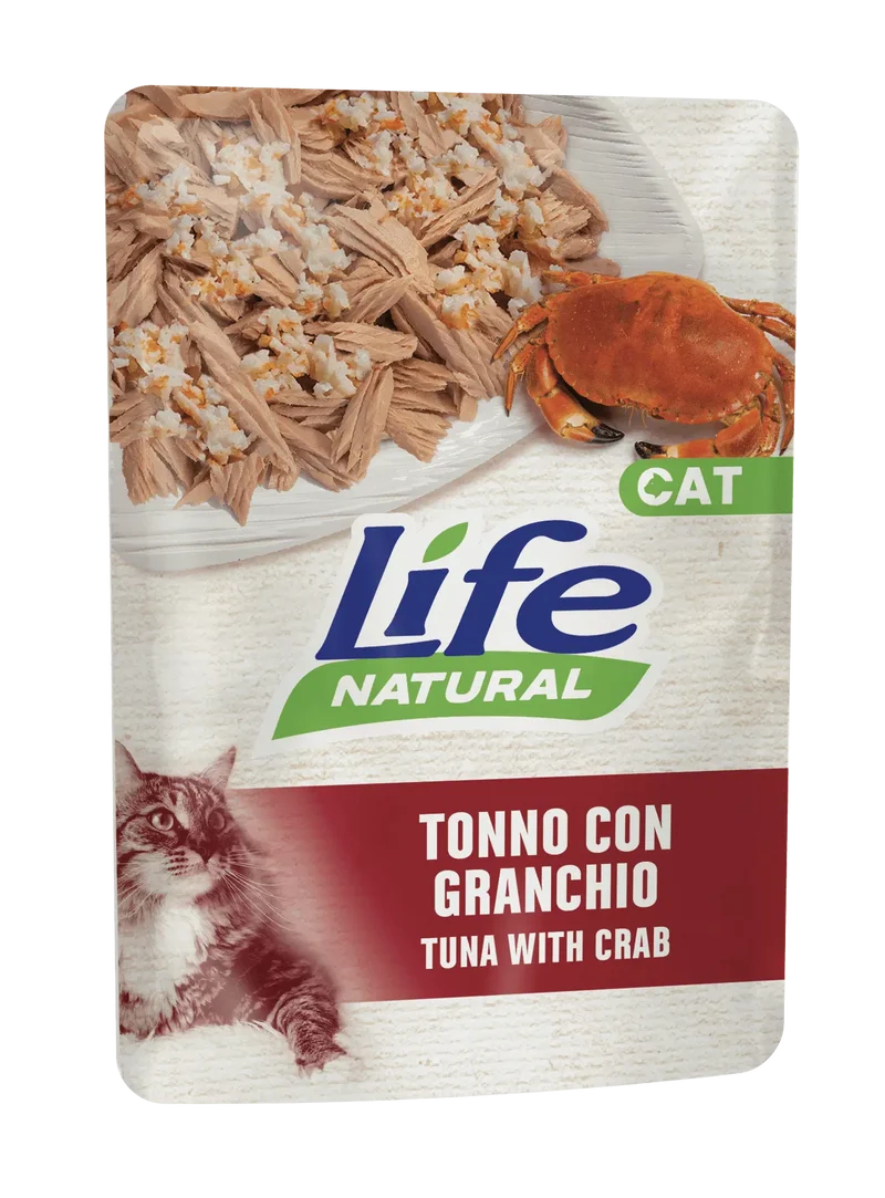Life Natural Tonno Con Granchio Gatto 70 G