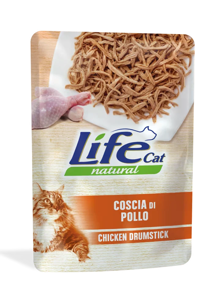 Life Umido Gatto Natural Pollo Coscia 70gr