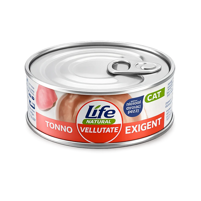 Life Umido Gatto Le Vellutate Exigent Tonno 70gr