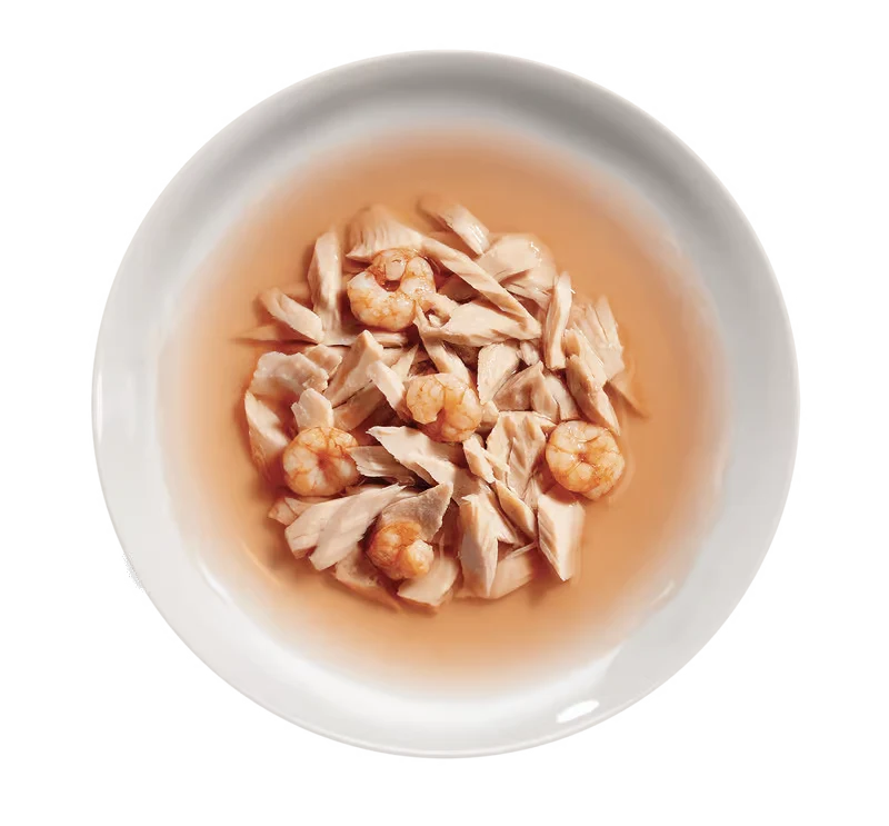 Life Umido Gatto Soup Tonno Gamberetti in brodo di Frutti di Mare 60gr
