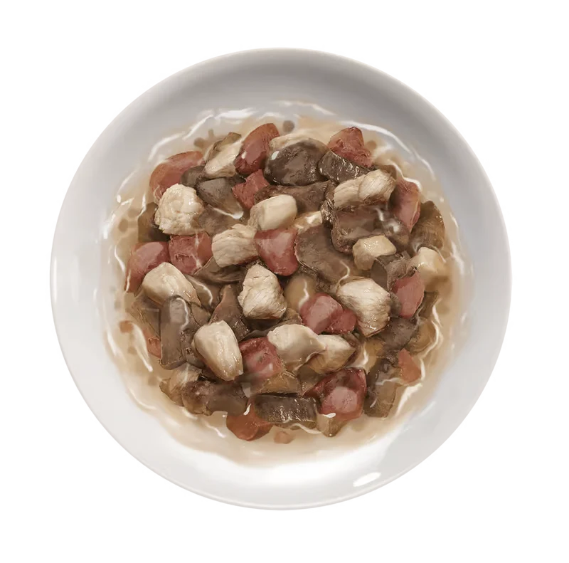 Life Umido Gatto Trancetti Pollo Cuori Fegatini 55gr