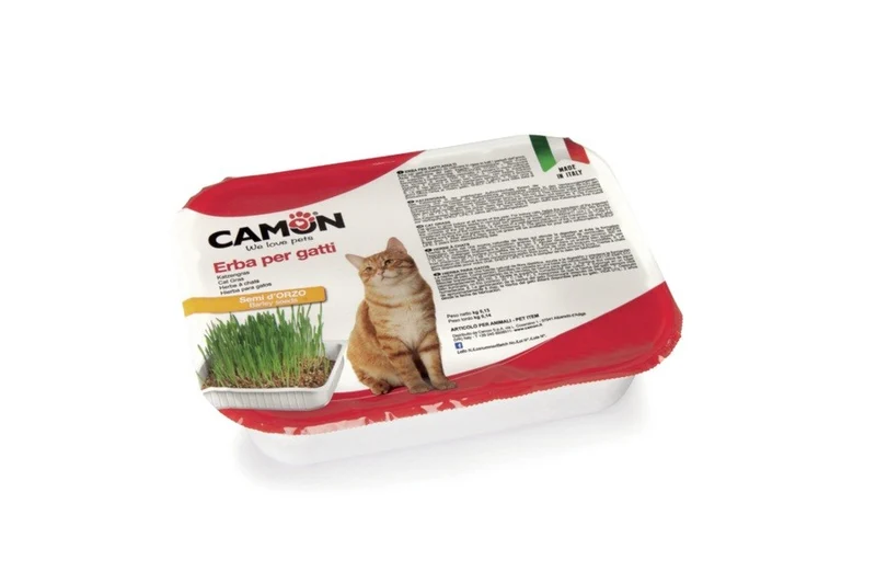 Camon Erba Gatto Orzo 130g - Vaschetta Coltivabile Benessere Digestivo