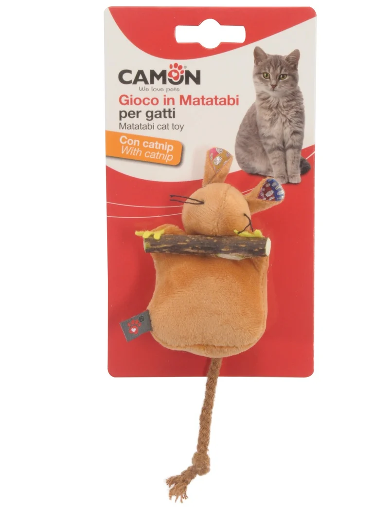 Camon Topino Matatabi Catnip - Gioco Gatti Soggetti Assortiti