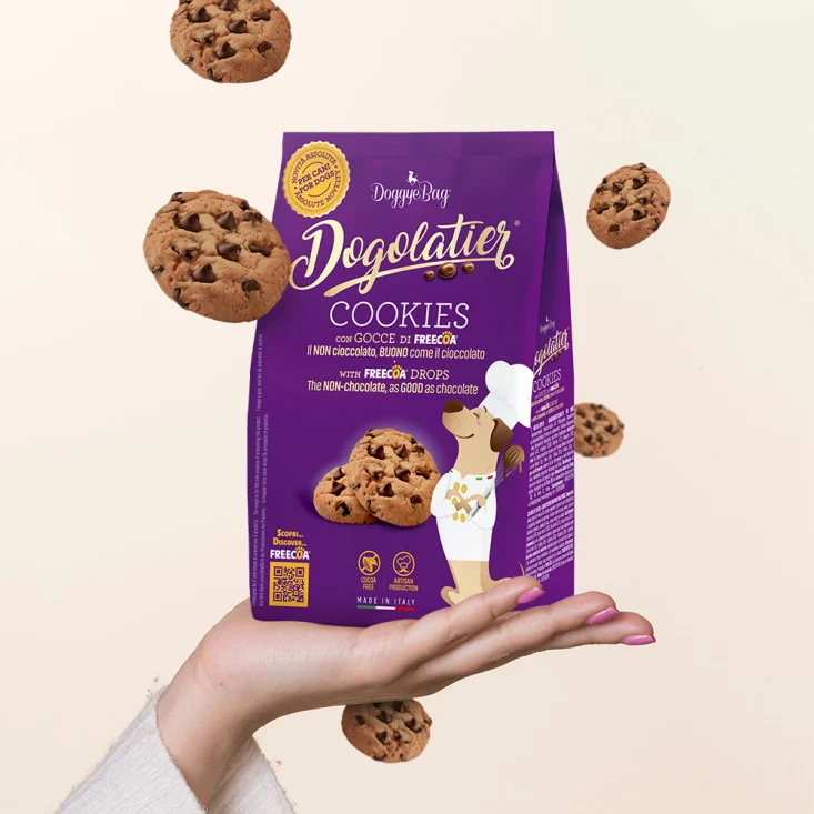 DoggyeBag Dogolatier Cookies con Gocce di Freecoa 180g