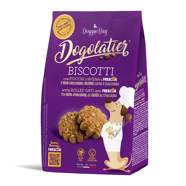 DoggyeBag Dogolatier Biscotti con Fiocchi d'Avena e Freecoa 180g