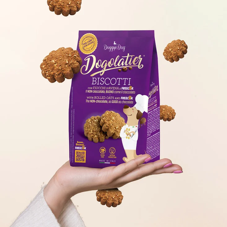 DoggyeBag Dogolatier Biscotti con Fiocchi d'Avena e Freecoa 180g